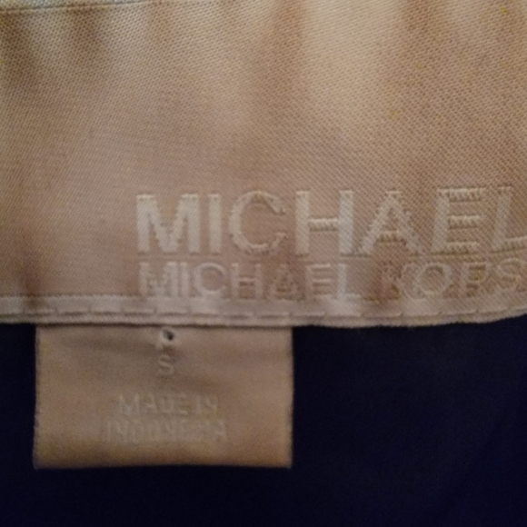 Michael Kors Black Puffer Coat with Gold Accents - Picture 2 of 6